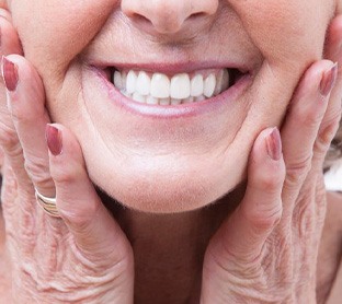 Close up of woman smiling