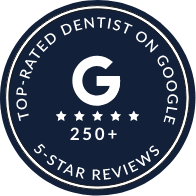 Top Rated Dentist on Google badge