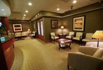 Reception area in Raleigh dental office