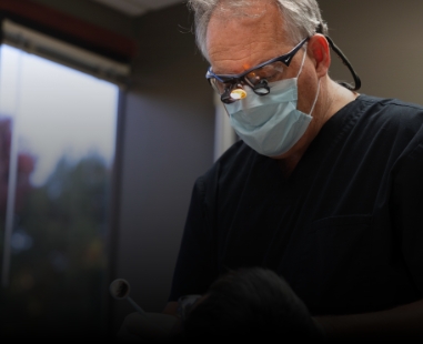 Raleigh dentist examining dental patient